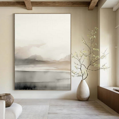 Ink - Wash Landscape Art for Traditional Tea House & Asian - Inspired Home DLZ0723