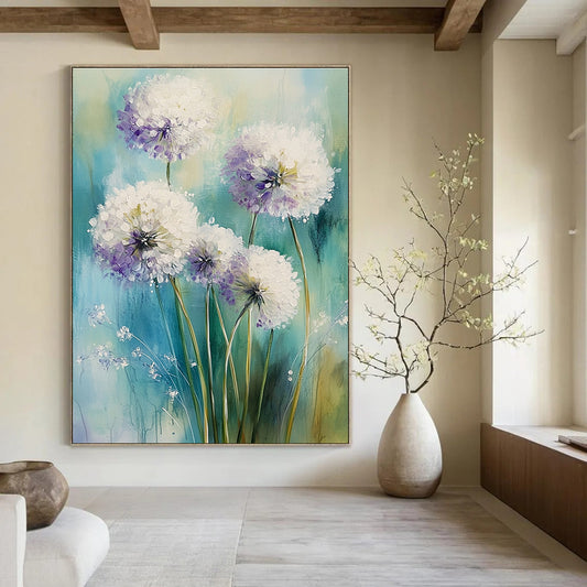 Dandelion Blooms Cheerful Floral Art for Cottage - Style Kitchen & Bright Home Dining Room STSC1468