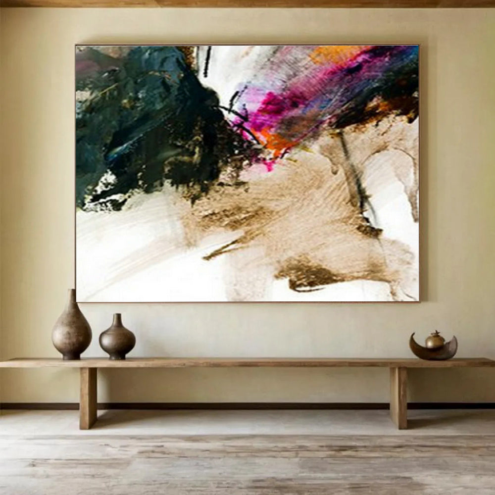 Black - Brown Ink - Splatter Abstract Art for Creative Studio DLZ2760