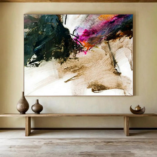 Black - Brown Ink - Splatter Abstract Art for Creative Studio DLZ2760