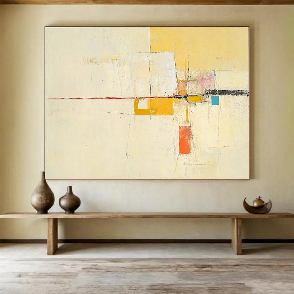 Minimalist Geometric Abstract Art for Contemporary Office & Scandinavian - Style Home SC332