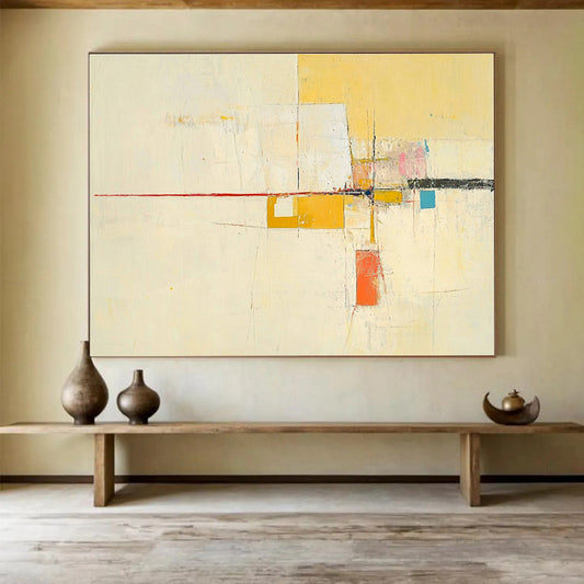 Minimalist Geometric Abstract Art for Contemporary Office & Scandinavian - Style Home SC332