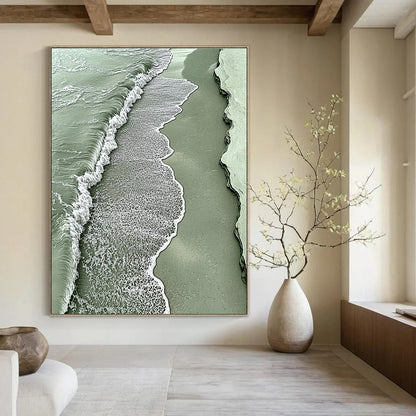Aerial View of Green Waves for Nature - Inspired Home & Eco - Friendly Boutique STSC533