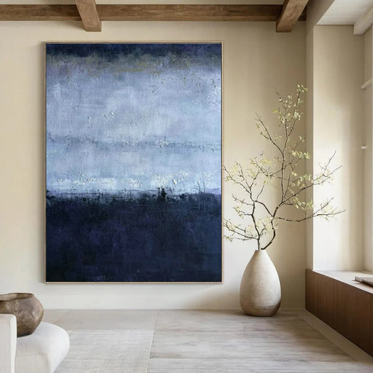 Blue - Purple Abstract Art for Spa & Meditation Room DLZ1785