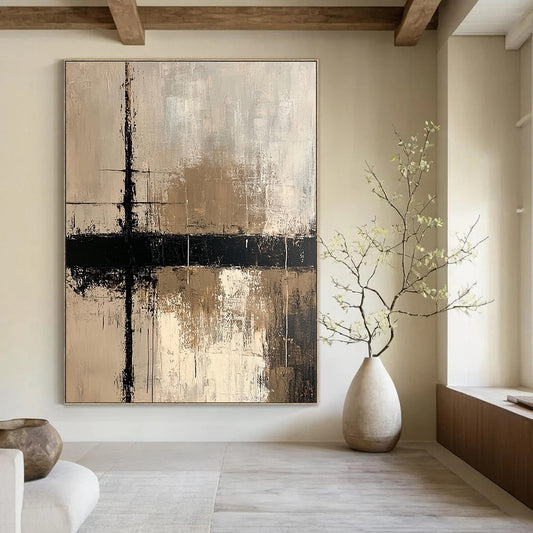 Textured Neutral Abstract for Creative Studio & Rustic - Modern Home STSC437