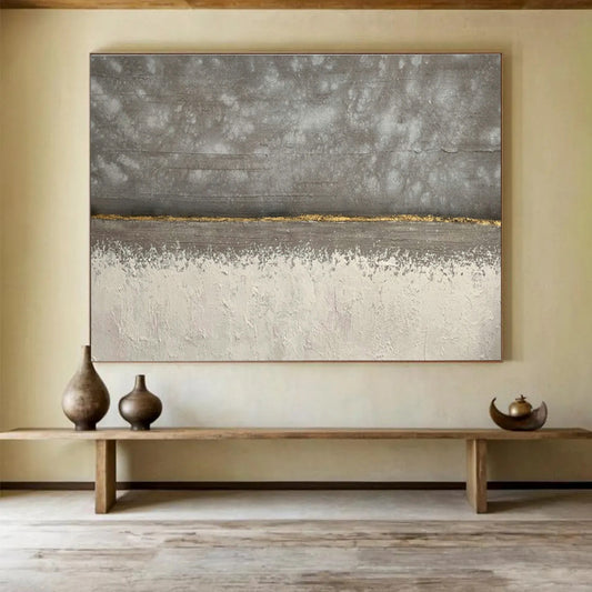 Gray - Gold Decorative Art for Industrial - Style Loft Offices DLZ2556