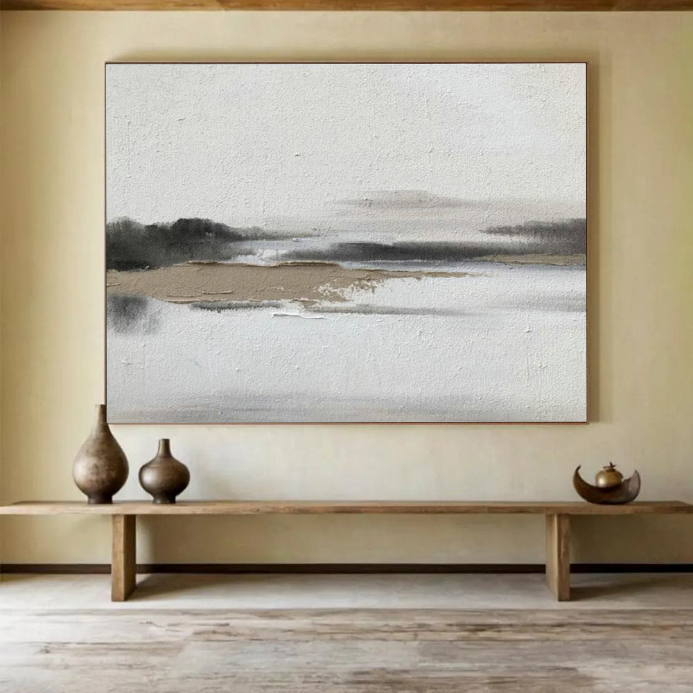 Ink - Style Landscape Art for Zen - Inspired Home Living Room Corners DLZ3295