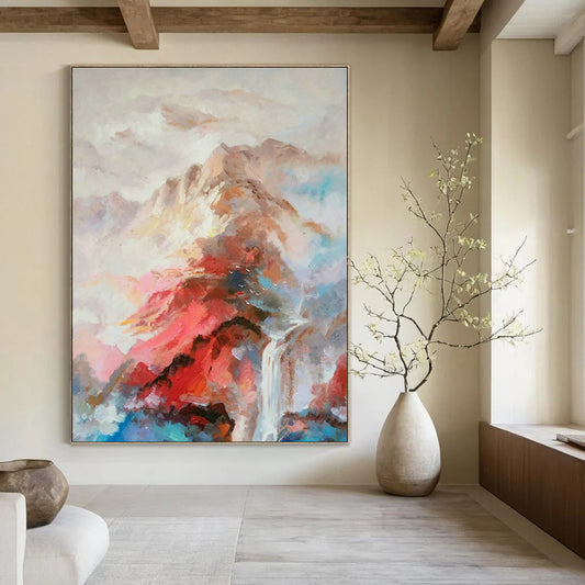 Color - Ink Landscape Abstract Art for Zen - Style Teahouse & Art - Loving Home Study DLZ1355