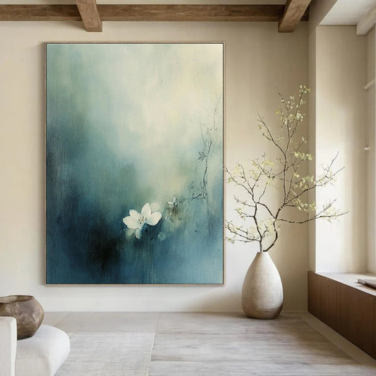 Soft Floral Abstract for Feminine - Inspired Living Room & Spa Retreat STSC631