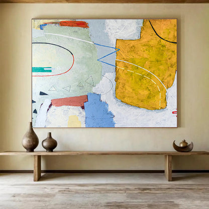 Colorful Geometric Abstract for Creative Office Break Area DLZ2943