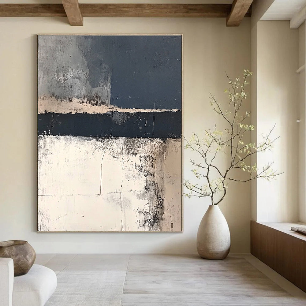Minimalist Abstract Layers for Serene Home Office & Modern Bedroom STSC217