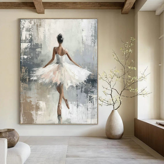 Elegant Ballet Dancer Art for Dance Studio & Feminine Bedroom DLZ1963