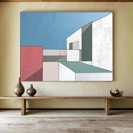Geometric Architectural Art for Architectural Firm & Modern Home Office SC487
