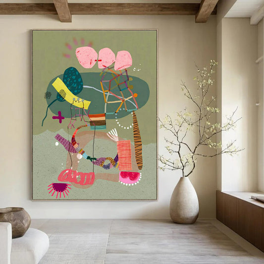 Creative Collage Art for Trendy Home Office Inspiration Walls DLZ0175