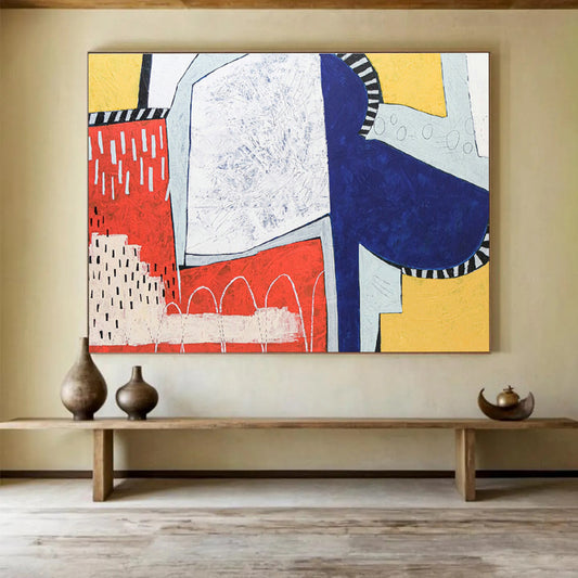 Color - Clash Geometric Abstract Art for Trendy Retail Store DLZ2928