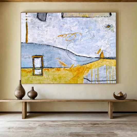 Blue - Gray Line Abstract for Coastal Law Firm Office DLZ2947