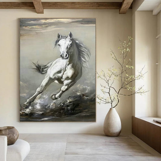 Galloping Horse Art for Equestrian Club & Classic Home Study DLZ2042