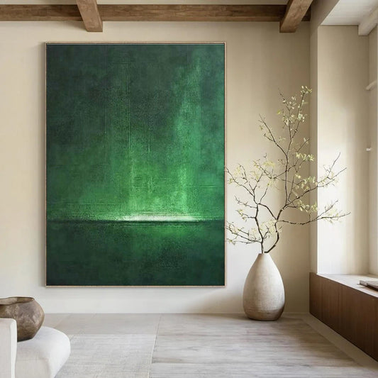 Dark Green Abstract Art for Bedroom & Hallway DLZ0312