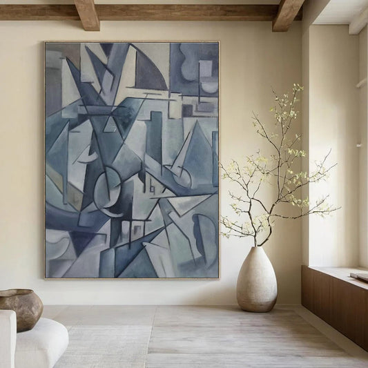 Cubist Abstract Art for Modern Office & Gallery Space DLZ0590