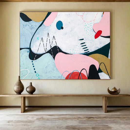 Colorful Soft - Shaped Abstract for Feminine Café DLZ2934