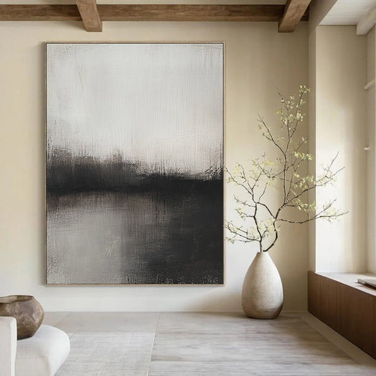 Dark Monochrome Horizon Art for Gothic - Style Study & Private Art Gallery STSC127