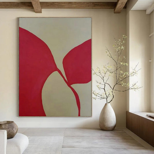 Red - Gold - White Geometric Art for Bohemian - Chic Home & Art Deco Gallery DLZ1895