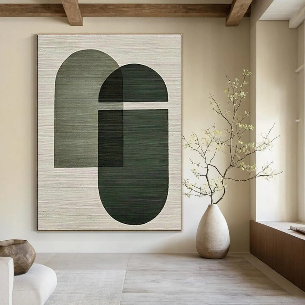 Simple Geometric Art for Minimalist Yoga Studio & Modern Home Entryway DLZ1519