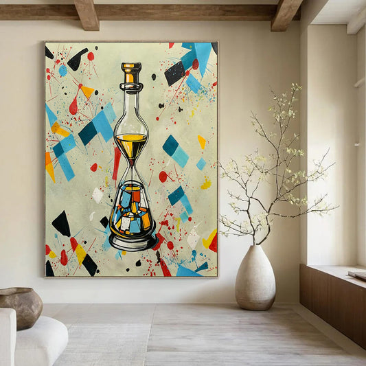 Creative Bottle - Shaped Abstract Art for Artistic Bar & Eclectic Home Living Room DLZ1594