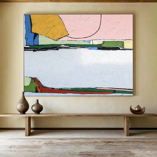 Color - Block Abstract Art for Creative Studio Lounge DLZ2925