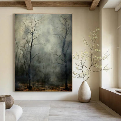 Misty Forest Painting for Bedroom & Study DLZ0382