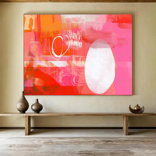 Dynamic Red Art: Ignite Creative Studio & Modern Office SC542