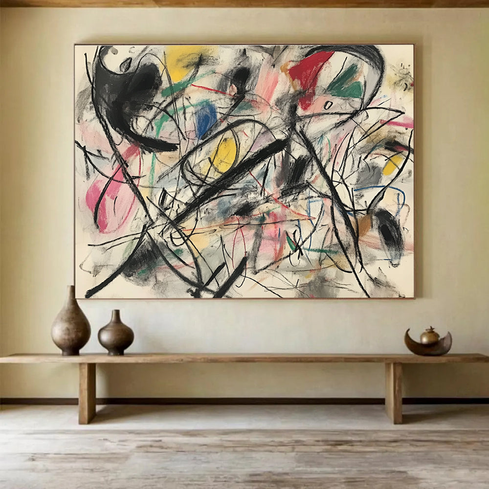 Dynamic Abstract Lines Art for Modern Art Gallery & Trendy Studio SC303