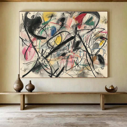 Dynamic Abstract Lines Art for Modern Art Gallery & Trendy Studio SC303