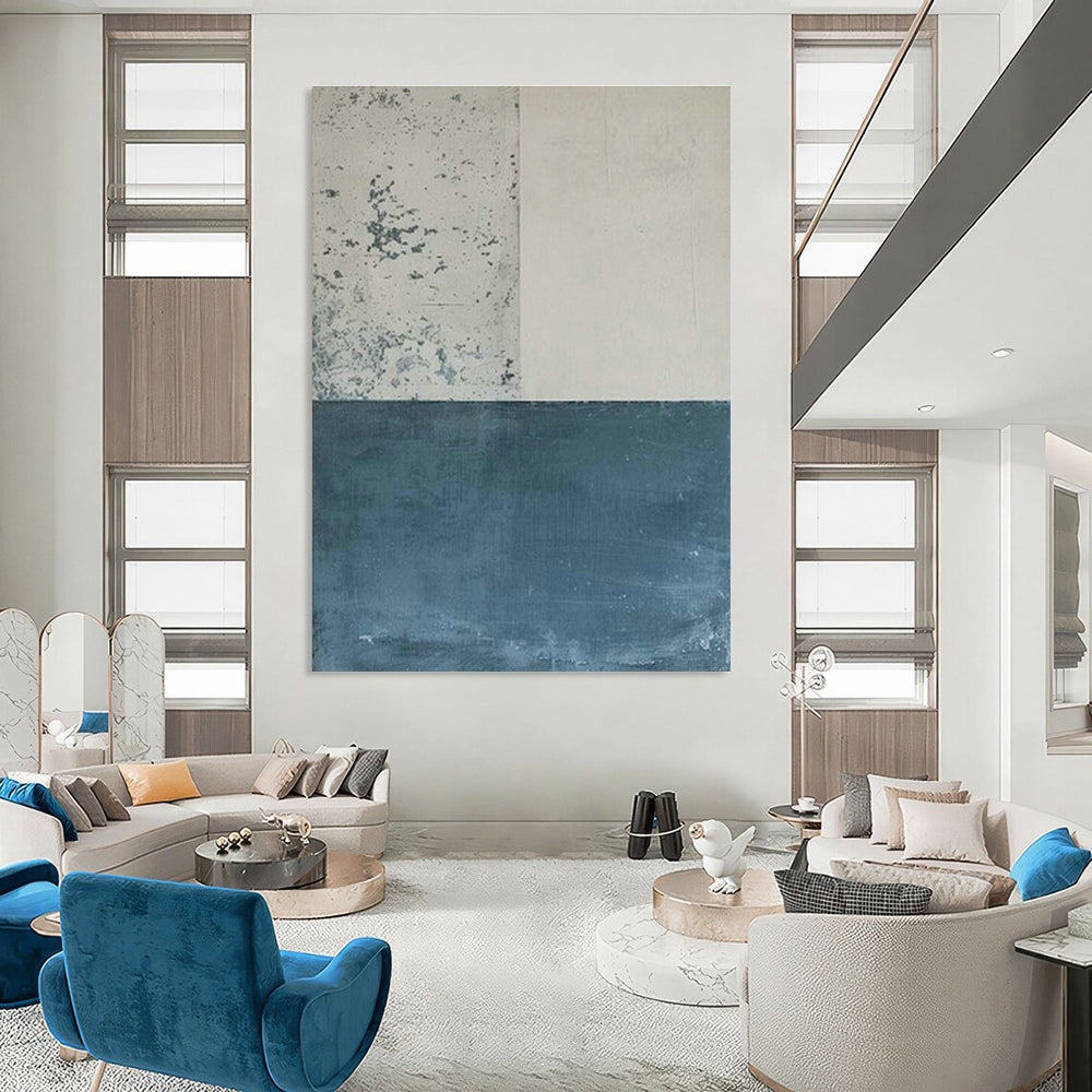 Color - Block Texture Art for Modern Office Reception Walls DLZ0230