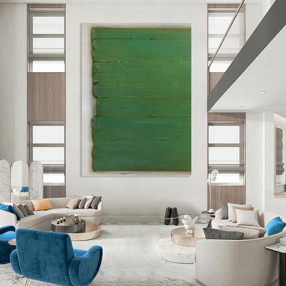 Green Vertical Lines Art for Bedroom & Office DLZ0322