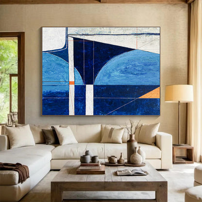 Geometric Line Abstract Art for Modern Office Reception DLZ2924
