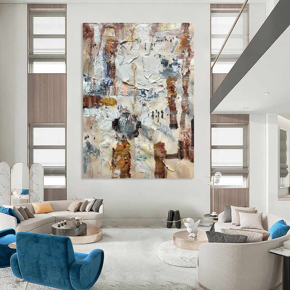 Colorful Abstract Texture Painting for Creative Studio & Community Art Center DLZ1309