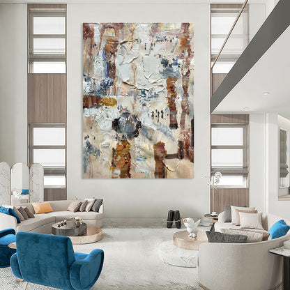 Colorful Abstract Texture Painting for Creative Studio & Community Art Center DLZ1309