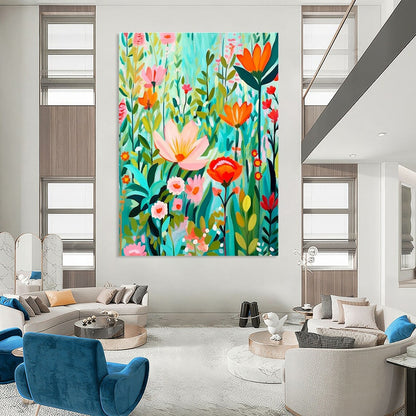 Flat - Style Flower Garden Art for Nursery & Boutique DLZ2295