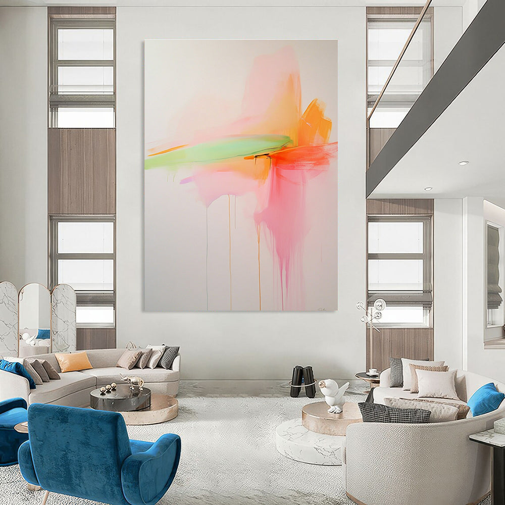 Pastel Drip Abstract for Feminine - Inspired Bridal Suite & Charming Tea Room STSC797