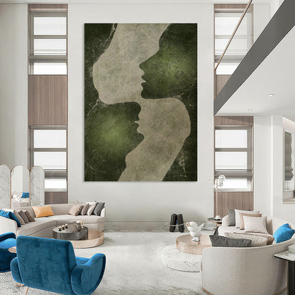 Abstract Faces Art for Contemporary Living Room & Art - Lovers’ Den DLZ1375