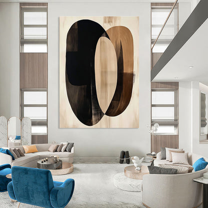 Overlapping Oval Abstract for Modern Living Room & Contemporary Office STSC470