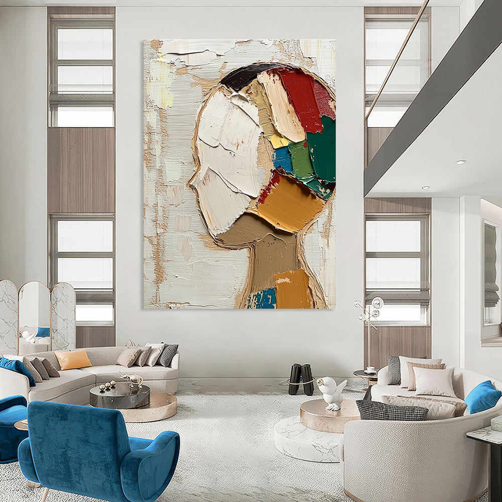 Abstract Head Composition for Modern Art Gallery & Creative Workplace STSC197