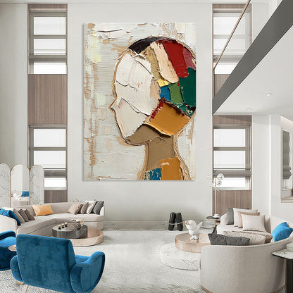 Abstract Head Composition for Modern Art Gallery & Creative Workplace STSC197