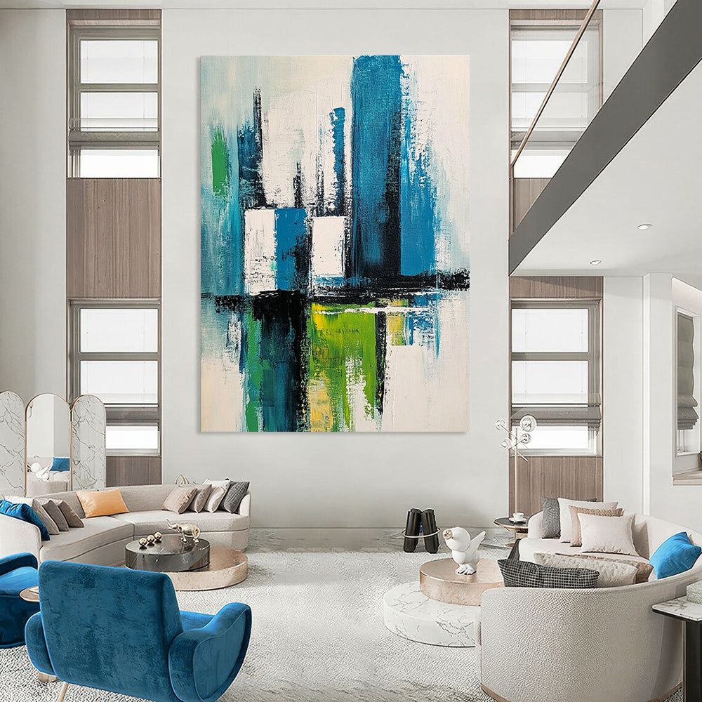 Colorful City Abstract for Urban Apartment & Creative Studio STSC281