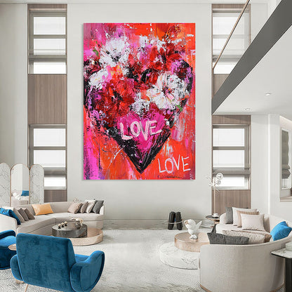 Romantic Heart of Love Art for Bedroom & Wedding Venue STSC680