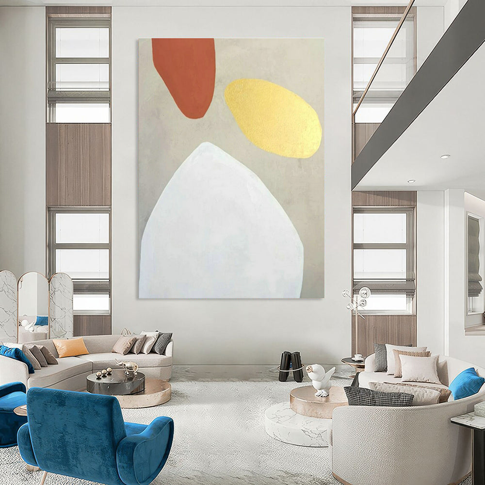 Gray - Gold - Brown Geometric Art for Industrial - Style Loft & Luxury Art Lounge DLZ1893