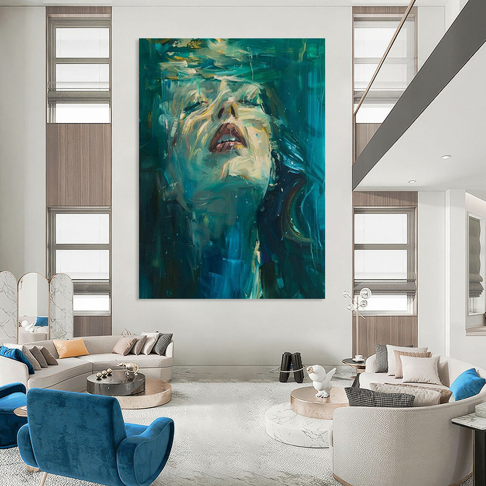 Underwater Portrait Art for Beachfront Hotel & Art - Themed Bistro DLZ1476