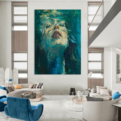 Underwater Portrait Art for Beachfront Hotel & Art - Themed Bistro DLZ1476
