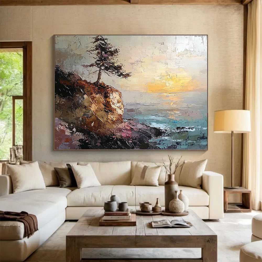 Romantic Landscape Art for Coastal Villa & Fine Dining Restaurant SC599